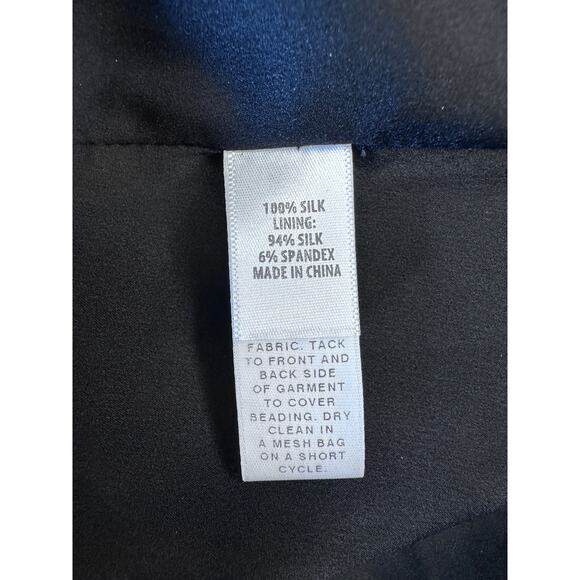 St. John Maxi Gown sz 8 Black Flamingo Print Halter Dress Floral Elegant party - Picture 10 of 12